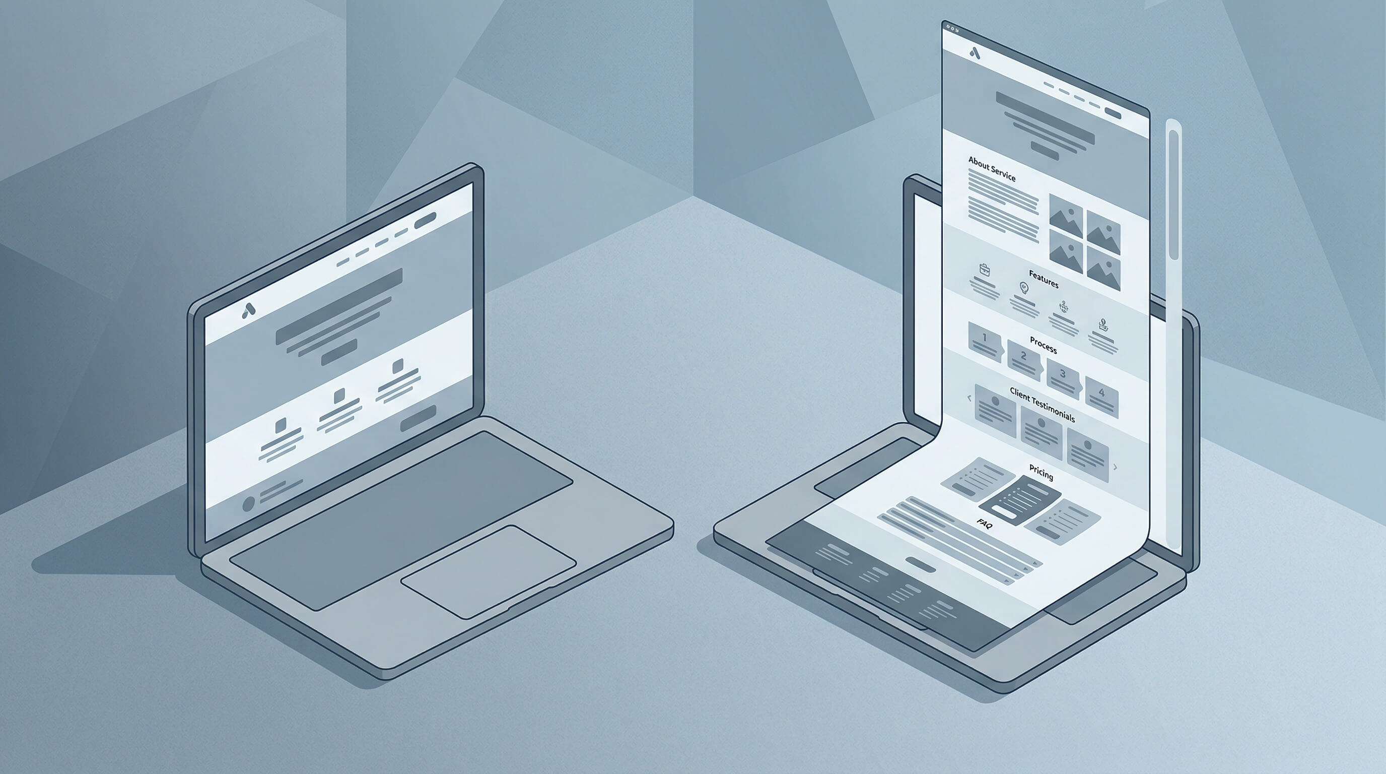 Важная информация на первом экране страницы