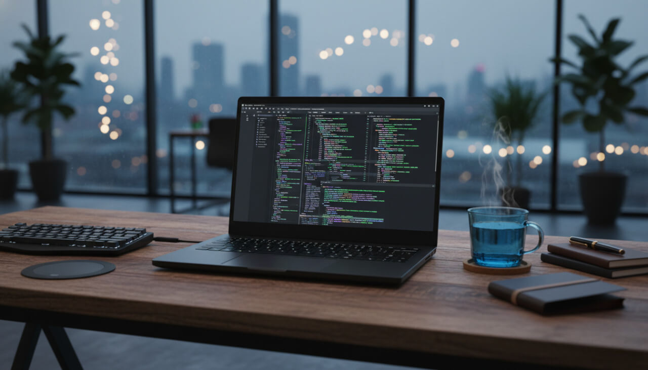 Ноутбук с кодом сайта